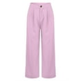thumbnail image 6 of BLOCLOALO Dress Pants Baggy Pants Womens Casual Wide Leg Dress Pants High Waist Tailored Down Trousers with Pockets Wide Leg Pants Palazzo Pants Comfortable Pants Purple Xxl, 6 of 8