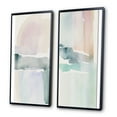 thumbnail image 3 of Designart "Pastel Tranquility in Serene Shades I" Abstract Liquid Ink Framed Wall Art Set Of 2 - Modern Blue Frame Gallery Set For Office Decor, 3 of 6