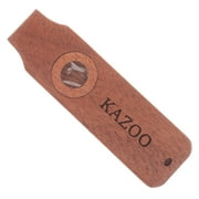 1 set of Wood Kazoo Party Musical Instrument Guitar Accompany Kazoo Professional Kazoo