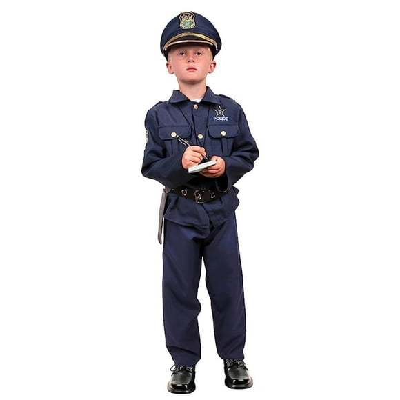 Kangaroo Police Halloween Costume For Kids, Role Play Police Costume Includes Police Uniform - Hat, Shirt, Pants, Belt, Holster & Whistle Police Gear For Kids | Cop Halloween Costumes For Boys & Girls