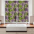 thumbnail image 2 of Ambesonne Botanical Kitchen Curtains, Abstract Leaves Garden, 55"x45", Pale Sepia Multicolor, 2 of 3