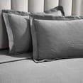 thumbnail image 6 of Superior Peploi Cotton Matelasse Bedspread Set, Queen, Gray, 6 of 8