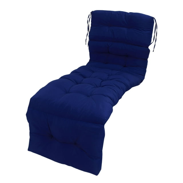 Indoor Outdoor Chaise Lounge Cushion Splashproof Soft Replacement for Lawn Pool 4 Fold 78.74x21.65in