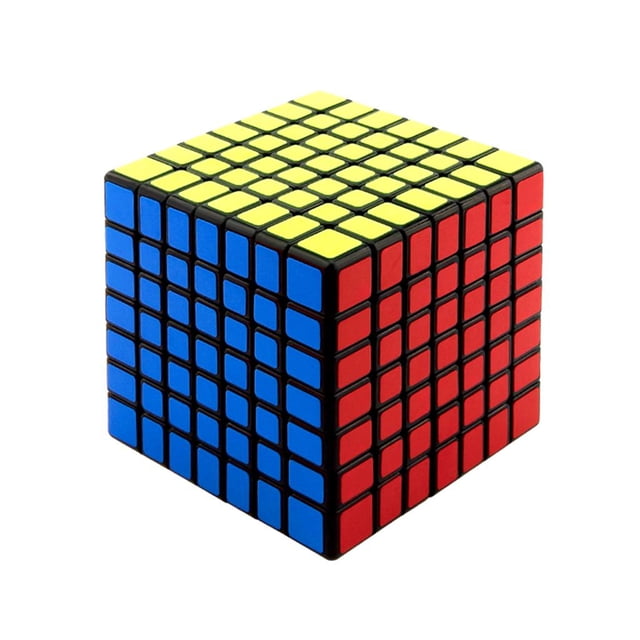 7x7x7 Plastic Twist Puzzle Niños Adultos Inteligencia Juguetes Negro Zulema Juguete cubo mágico