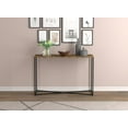 thumbnail image 4 of Safdie & Co. Console Table 44L Brown Reclaimed Wood Black X Metal, 4 of 4