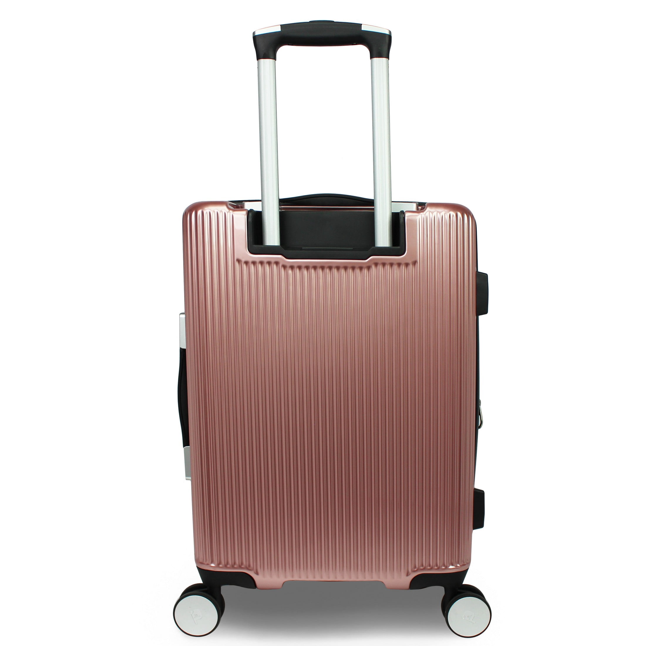 World Traveler Dejuno Monarch 3-Piece Polycarbonate Spinner Luggage Set - Rose Gold