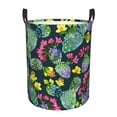 thumbnail image 6 of Lsque Watercolor Cactuses pattern Laundry Hamper Basket, Tall Woven Rope Hamper Basket for Clothes, Lightweight Storage Basket, Collapsible Waterproof-Medium, 6 of 8