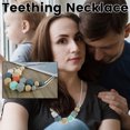 thumbnail image 1 of Collar De Dentici贸n Para Que Mam谩 Use Collar De Lactancia De Silicona Para Lactancia, Juguete De Cuentas De Mordedor Sin Bpa Para Aliviar El Dolor, Juguete De Mordedor De Cuentas Redondas, 1 of 7