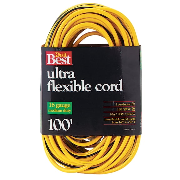 Woods Do it Best Extension Cord — Residential Use, Standard Application