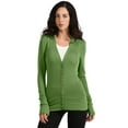 thumbnail image 2 of J. METHOD Women's Snap Button Cardigan Long Sleeve Knit Ribbed Sweater NEWJ181 Kiwi 2X, 2 of 5