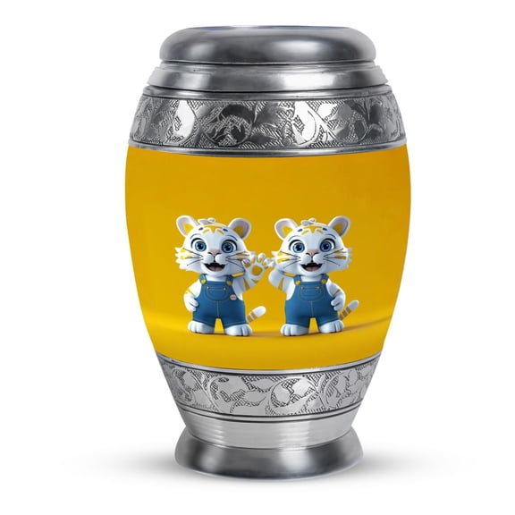 KARYLIZ Cat Urn For Ashes Adult Male - Red Urns For Human Ashes - Cremation Urns For Human Ashes Adult Female - Urn For Ashes For Women - Funeral For Human Ashes Adult Man 10 Inch