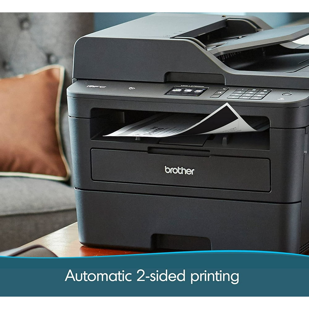 Brother MFCL2750DW Monochrome AllinOne Wireless Laser Printer, Duplex Copy & Scan, Fax