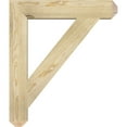 thumbnail image 3 of Ekena Millwork 4"W x 24"D x 28"H Traditional Craftsman Rough Sawn Bracket, Douglas Fir, 3 of 13
