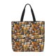 thumbnail image 1 of Disketp Vintage Bottles Bolsa Tote de Lona para Mujer, Bolso de Hombro y Cruzado con Cierre de Cremallera, 1 of 7