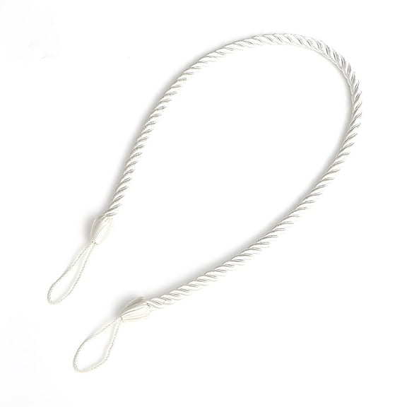 AUQ Curtain Ties,32" Curtain Holdbacks,Curtain Tie Backs,White