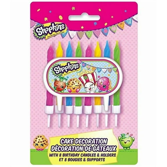 Shopkins Cake Topper & Birthday Candle Set
