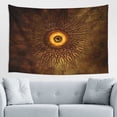 thumbnail image 1 of Surreal Art Eye Tapestry, Brown Secretive Creepy Wall Hanging Tapestries Dorm Room Home Decor, 60" x 40", 1 of 7