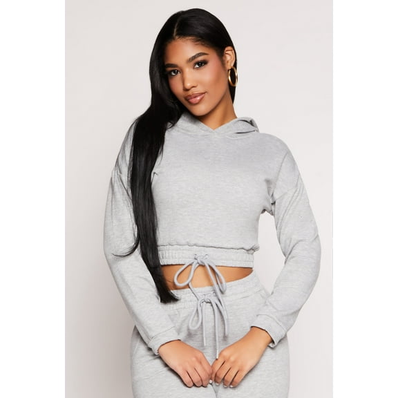 Womens Iris Hooded Cropped Sweatshirt
