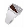 thumbnail image 2 of RYLOS Men's Rings 14K White Gold Designer Onyx Ring With Diamonds and  Black Onyx Rings For Men Size 9, 2 of 5