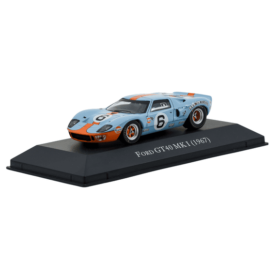 Classic 1:43 American Ford GT40 MK 1 1967 Diecast Car - Collectible Legendary Vintage Model with Display Case & Precisely Crafted for True Collectors
