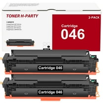 Toner H Party 2-Pack Compatible Toner Cartridge for Canon 046 CRG-046 046H Imageclass MF731Cdw MF733Cdw MF735Cdw Printer Ink (Black)
