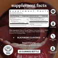 thumbnail image 4 of (2 pack) Lemme Debloat - Digestive & Gut Health Gummies with 2 Clinically Studied Probiotics & Prebiotic, Vegetarian, Gluten Free, Non GMO, BlackBerry Flavor, 60 Count, 4 of 7