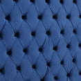 thumbnail image 3 of Cosmopolitan Queen Velvet Tufted Upholstered Storage Platform Bed in Blue, 3 of 10