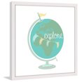 thumbnail image 2 of Marmont Hill "Explore Globe" by Karen Zukowski Framed Painting Print, 2 of 4