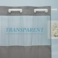 thumbnail image 2 of Zordlmo Easy Hang Fabric Shower Curtain with Snap-in Liner and Bath Rug Set, 72" x 74", Gray, 2 of 8