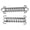 Silver, variant on NICERIO 2Pcs Heavy Duty Stainless Steel Shock Absorbing Dog Leash Spring for Outdoor Hiking and Camping