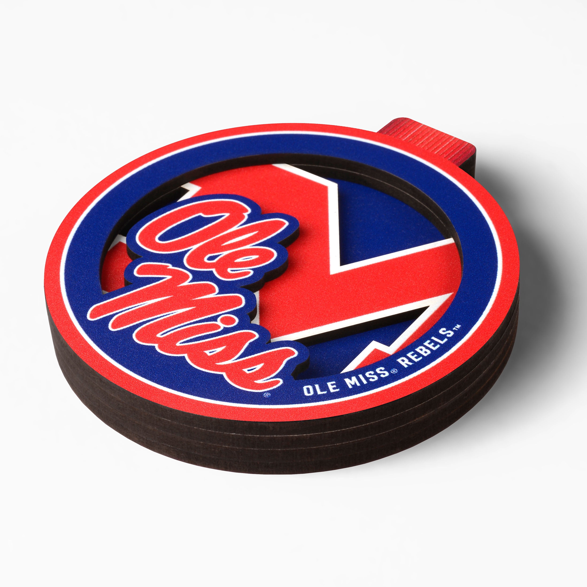 YouTheFan NCAA Mississippi Rebels 3D Logo Series Ornament