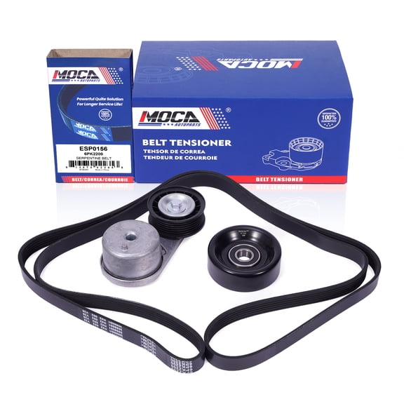MOCA AUTOPARTS Serpentine Belt Component Kit Fit for 2001-2011 Ford Ranger 4.0L & 2000-2005 Ford Explorer 4.0L & 2001-2009 Mazda B4000 4.0L