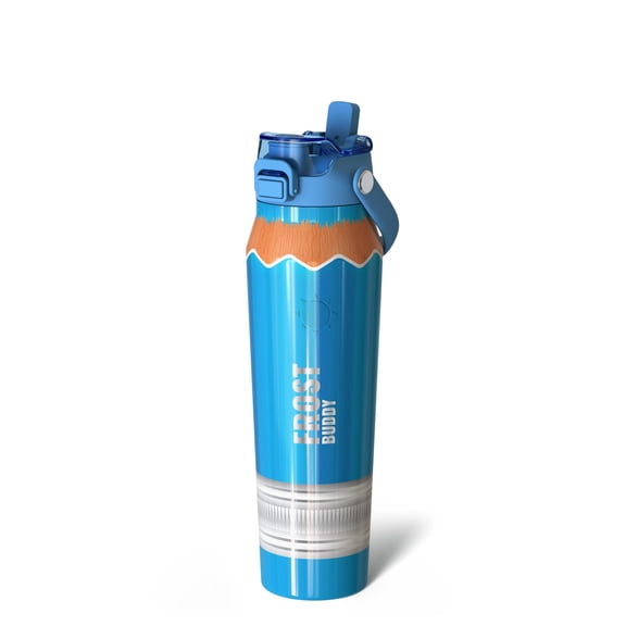 Frost Buddy 32oz Insulated Water Bottle with Straw & Chug Lid | Leak-Proof Stainless Steel | 24-Hours Cold | Sweat-Proof, Cup Holder Friendly | Ideal for Gym, Travel, Sports & Everyday Hydration