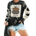 thumbnail image 3 of Qertyioot Chemises à Manches Longues pour Femmes, Hauts Décontractés à la Mode pour Femmes, Couverture à Col Rond Imprimée, Pull Sweatshirts, 3 of 6