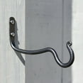thumbnail image 3 of Achla Designs Set of 2 Versatile Upturned O-Hooks, 6 Inch Wide, Graphite Powder Coat Finish, 3 of 3