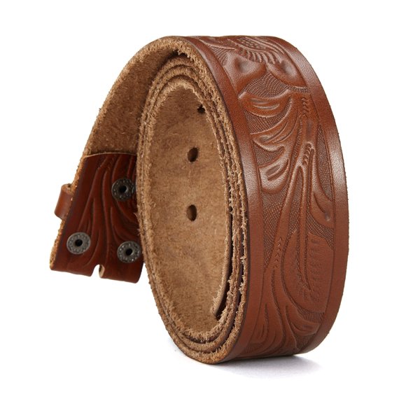 Cinturón Western CHAOREN Vaquero cuero plena flor 1.5 cm para hombres
