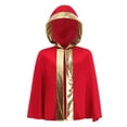 thumbnail image 2 of Runhomal Garçons Enfants Champion de Boxe Robe Boxeur Déguisement Boxeur Uniforme Capes à Capuche Cape Rouge Or 16, 2 of 6