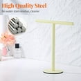 thumbnail image 2 of ZEN Yellow Bathroom Hand Towel Holder Stand，T-Shape Hand Towel Holder Stand SUS304 Stainless Steel for Bathroom，Kitchen or Vanity Countertop, 2 of 13