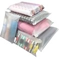 thumbnail image 1 of 12 bolsas esmeriladas con cierre hermético, bolsas de viaje para almacenamiento de ropa en 6 tamaños, bolsas grandes de plástico con cierre de cremallera, bolsas de almacenamiento, bolsa de, 1 of 5