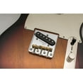 thumbnail image 3 of NEW Wilkinson Chrome WTB Ashtray Bridge for Tele guitars, with Brass Saddles, 3 of 12