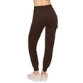 thumbnail image 3 of ALWAYS Women's Super Soft Casual Cargo Jogger Pants Brown M, 3 of 6