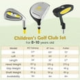thumbnail image 3 of Ultimate 27 Inch Junior Mallet Putter for Kids with Stainless Steel Shaft and Headcover Yellow, 3 of 10