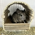 thumbnail image 4 of Large Wooden Rabbit Nest Bunny House and Hideouts Small Animal Play Hideaway Hut for Indoor Adult Rabbit Guinea Pig Chilla Habitat (Arch), 4 of 5