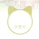 thumbnail image 3 of Espejo de pared acrílico con marco de madera y forma de gatito., 3 of 7
