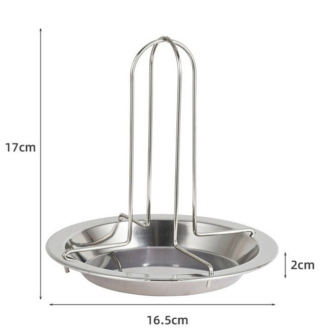 pitrice Folding Chicken Roaster Rack Cooking Grill Pan Tool Barbecue Fork Portable Rustproof Grill Stand Roasting for Camping