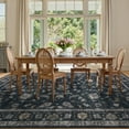 thumbnail image 3 of Lahome Decor Floral Area Rug 8x10, Machine Washable Rugs for Living Room, Non Slip Rug with Vintage Printed, Low Pile Carpet for Bedroom Dining Room Home Office, Black, 3 of 9