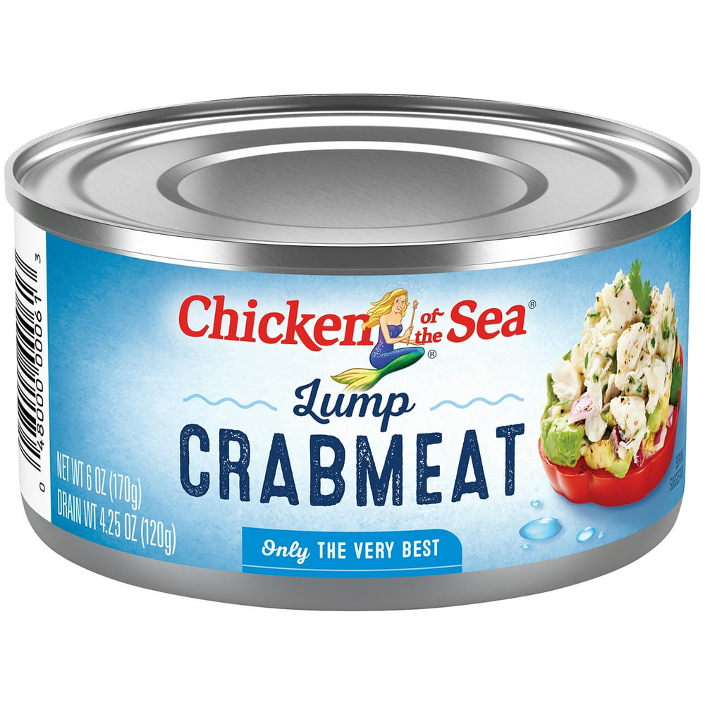 Chicken of the Sea Lump Crabmeat, Canned 6 oz - Walmart.com - Walmart.com