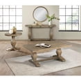 thumbnail image 2 of Bowery Hill Table de Canapé Contemporain en Bois Massif à Dessus Rabattable, Brun Naturel Récupéré, 2 of 14