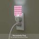 thumbnail image 5 of Balery Plaid Heart Luz Nocturna LED con Sensor Automático, Enchufe con Sensor Crepuscular, Luz Suave de 0.5W para Dormitorio, Pasillo, Baño-US, 5 of 7