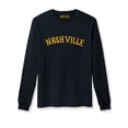 thumbnail image 3 of Daxton Retro Nashville Arch Font Long Sleeves T Shirt Soft Medium Weight Cotton, 2Pk Black Gold Oat Black, M, 3 of 5